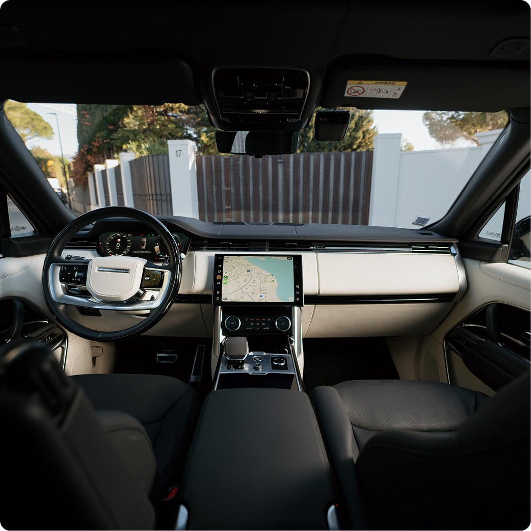 RANGE ROVER 2024 CAR HIRE interior monaco